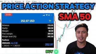 Price Action Forex Trading Strategy using Moving Average 50