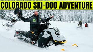 FIRST TIME RIDING A SNOWMOBILE IN THE BACK COUNTRY!