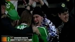 Branimir Hrgota avgör för sitt J-Södra med ett vackert frisparksmål mot GIF Sundsvall 2011