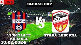 Vion Zlaté Moravce VS Stará Ľubovňa Live Zápas Dnes Skóre En Vivo Slovenský pohár 2024