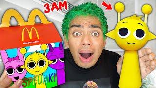 DO NOT ORDER SPRUNKI HAPPY MEAL AT 3AM!! (CURSED SPRUNKI TOYS ARE REAL)