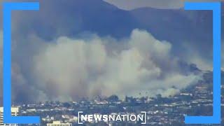 Fast-moving wildfire breaks out in Los Angeles | NewsNation Now