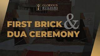 First Brick Laying Ceremony | Glorious Builders | Best Construction Companies in Lahore