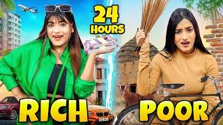 Living Like Rich Vs Normal Girl For 24 Hours Challenge | SAMREEN ALI