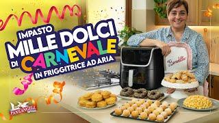 MILLE DOLCI CARNIVAL DOUGH (without eggs) in Air Fryer - Homemade by Benedetta