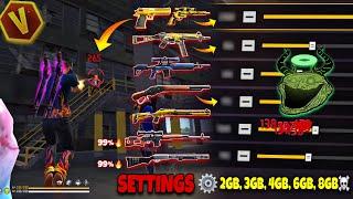 Free Fire Headshot setting 2025 ️ Best Sensitivity Settings ️| Sensitivity + HudSettings Free Fire