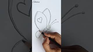 Easy butterfly drawing / kids drawing #shorts #shortsvideo #youtubeshorts #short #youtubeshort