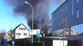 Gasexplosion mit Grossbrand in Safenwil