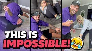 Trying the SIT DOWN CHALLENGE! *Impossible*