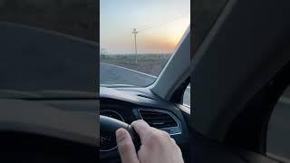 POV sunset drive | Cruising in the Volkswagen Tiguan on some beautiful roads and a sunset #shorts