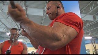 Bodybuilders Matt Kouba And Marc Shulman Train Arms Matt Is 3 Weeks Out From USA'S