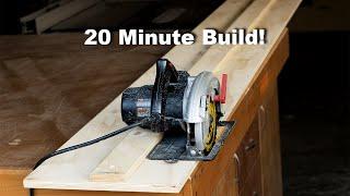 Make This Circular Saw Track Saw Guide....With a Circular Saw!