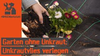 Unkrautvlies verlegen: endlich kein Unkraut mehr im Garten