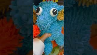 Squeaky Blue Microfiber Dog Toy #asmr #shorts #dog #toys #trending #viral #pets