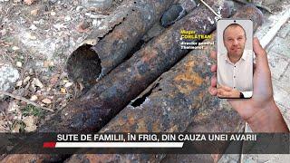 Sute de familii, în frig, din cauza unei avarii