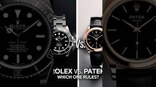 "Rolex  Patek: Which One Rules?"#luxurylifestyl #luxurywatch #patekphilippe #rolexsubmariner #shor