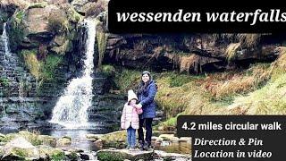 wessenden waterfalls and pools, Butterley Reservoir Peak District NP Derbyshire Uk #waterfall #trail