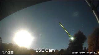 Fireball/Meteor At 7:59pm October 9, 2022/ As Seen From Chestertown, NY!!