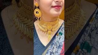 Bridal Band Choker & Earrings  The Janapriya Jewellers HABRA PH- 8944997254‬ #shorts #viral