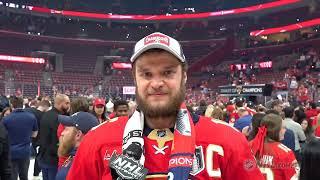 Barkovin mietteitä mestaruuden ratkettua   Barkov discusses winning Stanley Cup