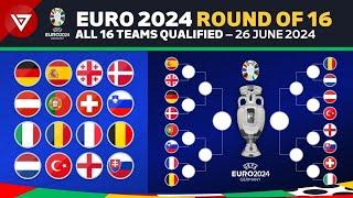  Round of 16 UEFA EURO 2024: All 16 Teams Qualified | The Bracket EURO 2024