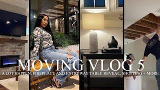 MOVING VLOG 5 | I CAN'T BELIEVE THIS HAPPEN, FIREPLACE REVEAL, DECOR UPDATE, THANKSGIVING DAY + MORE