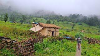 most peaceful Nepali Himalayan Village life || daily activities in people mountain village lifestyle