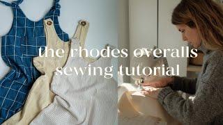 Sewing the Rhodes Overalls | Simple Overalls for Children | View A