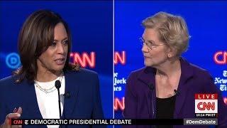 Kamala Harris Awkwardly Prods Warren To Support Trump Twitter Ban