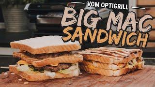 BESTES BIG MAC SANDWICH im Optigrill selber machen +BIG MAC SAUCE Rezept.