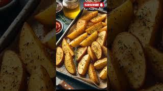 Crispy Potatoes in 15 Seconds #CrispyPotatoes #EasyRecipes #PotatoWedges