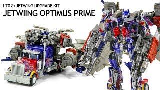 Transformers MasterPiece Optimus Prime KO LT02 + FWI-4 Jet Wing Upgrade Kit Vehicle Car Robot Toys