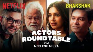 @NeeleshMisra  in conversation with the cast of Bhakshak, Bhumi P, Sanjay M, Aditya S