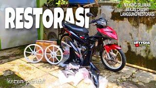 RESTORASI MX KING‼️  SILUMAN BEKAS CRASH!! LANGSUNG RESTORASI, KEREN PARAH!! #54