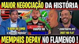 CHAPÉU NO CORINTHIANS!? MAIOR NEGOCIAÇÃO DA HISTÓRIA NO MENGÃO! MEMPHIS DEPAY NO FLAMENGO