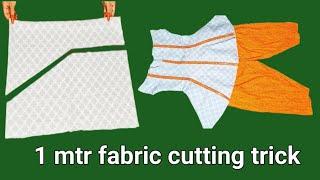 1 mtr me frock ki cutting kare | frock cutting design in new style | umbrella |trending dress design