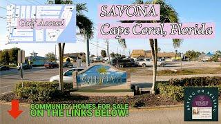 Looking for a home for sale in Florida? Cape Coral Savona Gulf Access Neighbourhood 2023