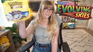 Evolving Skies Pokemon Booster Box Opening!! 2 SECRET RARES!!