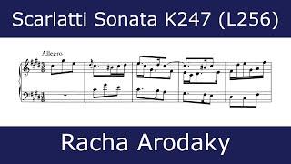 The beauty of Scarlatti - Sonata in C sharp minor K247 (Racha Arodaky)