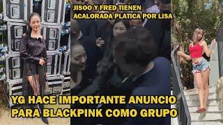 Jisoo y Frederic Arnault tienen platica sobre Lisa en el Paris fashion week, YG  anuncio de BP