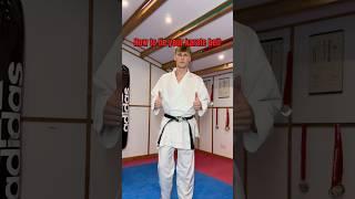 How to tie your karate belt