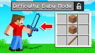 So We Added BABY MODE To MINECRAFT! (super easy)