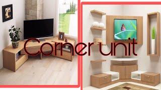 50 Latest Corner TV unit Designs With Pictures In 2023 | Unique DIY TV Stands Ideas