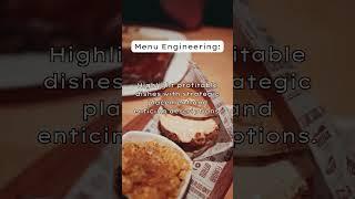  Restaurant owners, it's time to #menuengineering  for success! #restaurantowners #chef #shorts