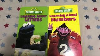 My Sesame Street Learning About Letters And Numbers VHS Tapes