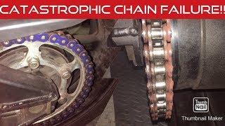 Catastrophic Motorcycle Chain Failure (Red Dust)