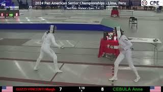 Panam Champs 2024 SWE - L4 - Margherita Guzzi Vincenti USA v Anne Cebula USA