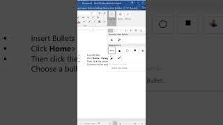 How to insert bullet points in word #shortvideos #shorts #viral #youtubeshorts #microsoft #youtube