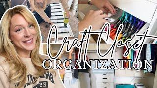 Craft Closet Organization | Guest Closet Makeover | Craft Storage Ideas | The Craf-T Home