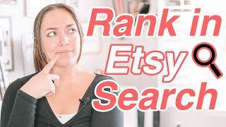 How to Rank in the Etsy Algorithm, How to Show Up High in the Etsy Search